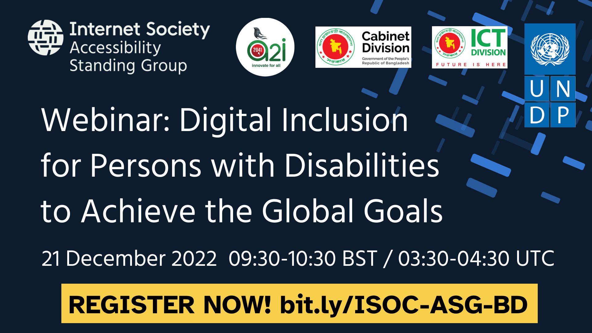 Webinar: Digital Inclusion for Persons with Disabilities to Achieve the Global Goals